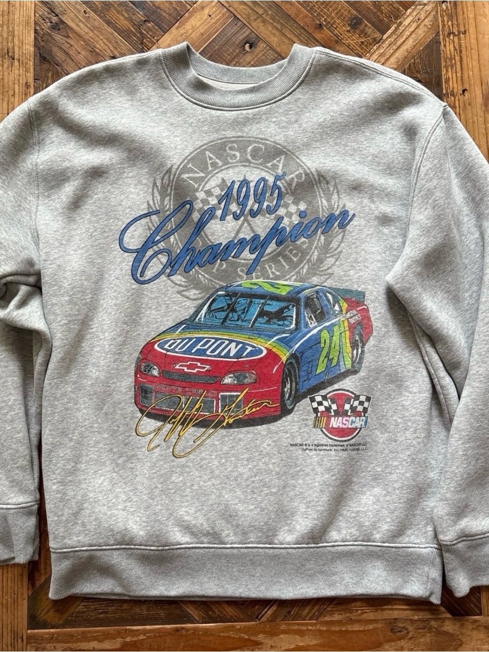 Hollister Gray NASCAR 1995 Champion Graphic Crewneck